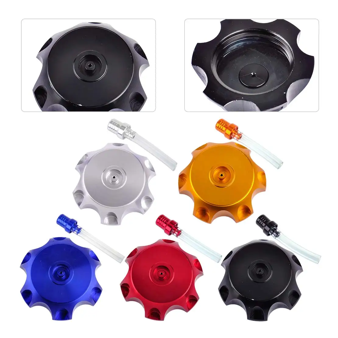 

DWCX 48.5mm Motorcycle Gas Fuel Tank Cap Cover Vent Valve Breather for Honda XR50 CRF50 Pit Dirt Bike Quad ATV 50cc - 160cc