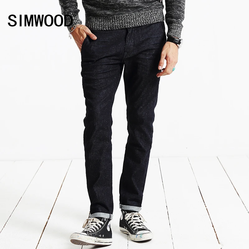 SIMWOOD New 2017 Spring Jeans Men Vintage Denim Pants Casual Pants Slim Fit Brand Clothing SJ6071