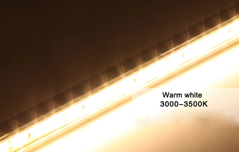 LED Bar Light Waterproof IP68 DC 12V 50cm SMD 5050 Rigid LED Strip Light For Swimming Pool Kitchen Under Cabinet