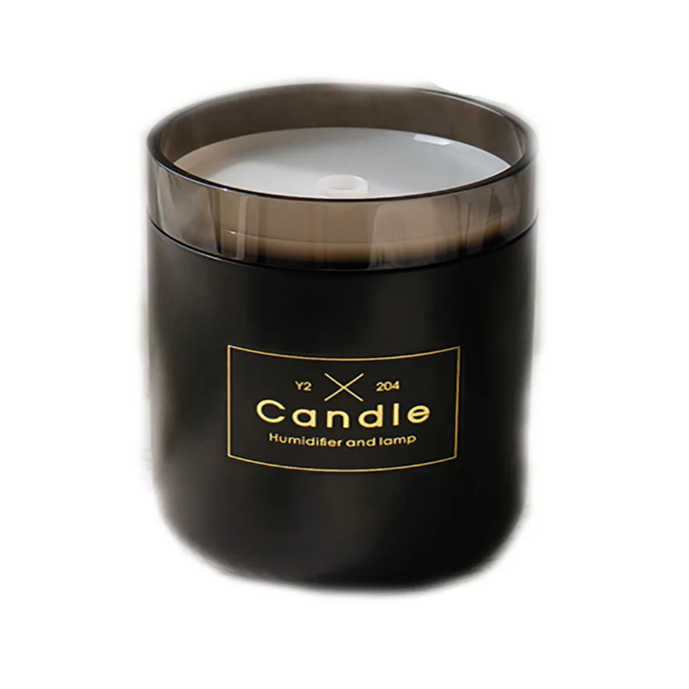 

USB Ultrasonic Air Humidifier Candle Romantic Color Light Design Exquisite Luxry Outlook Essential Oil Diffuser With Hours Timer