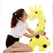 Огромный 70 см желтый жираф плюшевые игрушки мультфильм Пятнистый Жираф Куклы, подушка подарок b4614