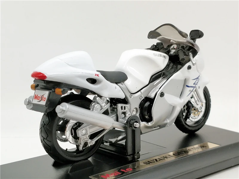 Maisto 1:18 Suzuki GSX1300R белый модели мотоциклов Мотоцикл