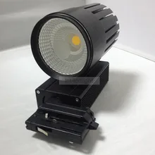 4 провода 3 фазы светодиодный Трек свет 30 Вт белый черный одежда со светодиодами световое пятно para trilho трек светильник 20 шт