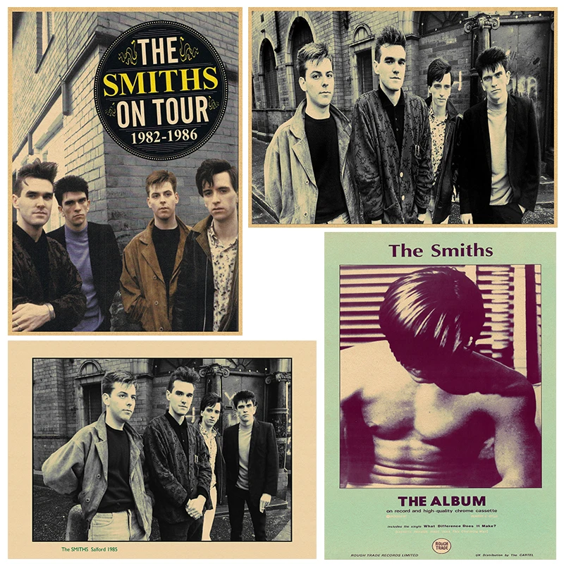 

Nostalgic ROCK The Smiths Band Photo old Paper Poster Army Fan Living Room Wall Art Crafts Sticker Bar Design