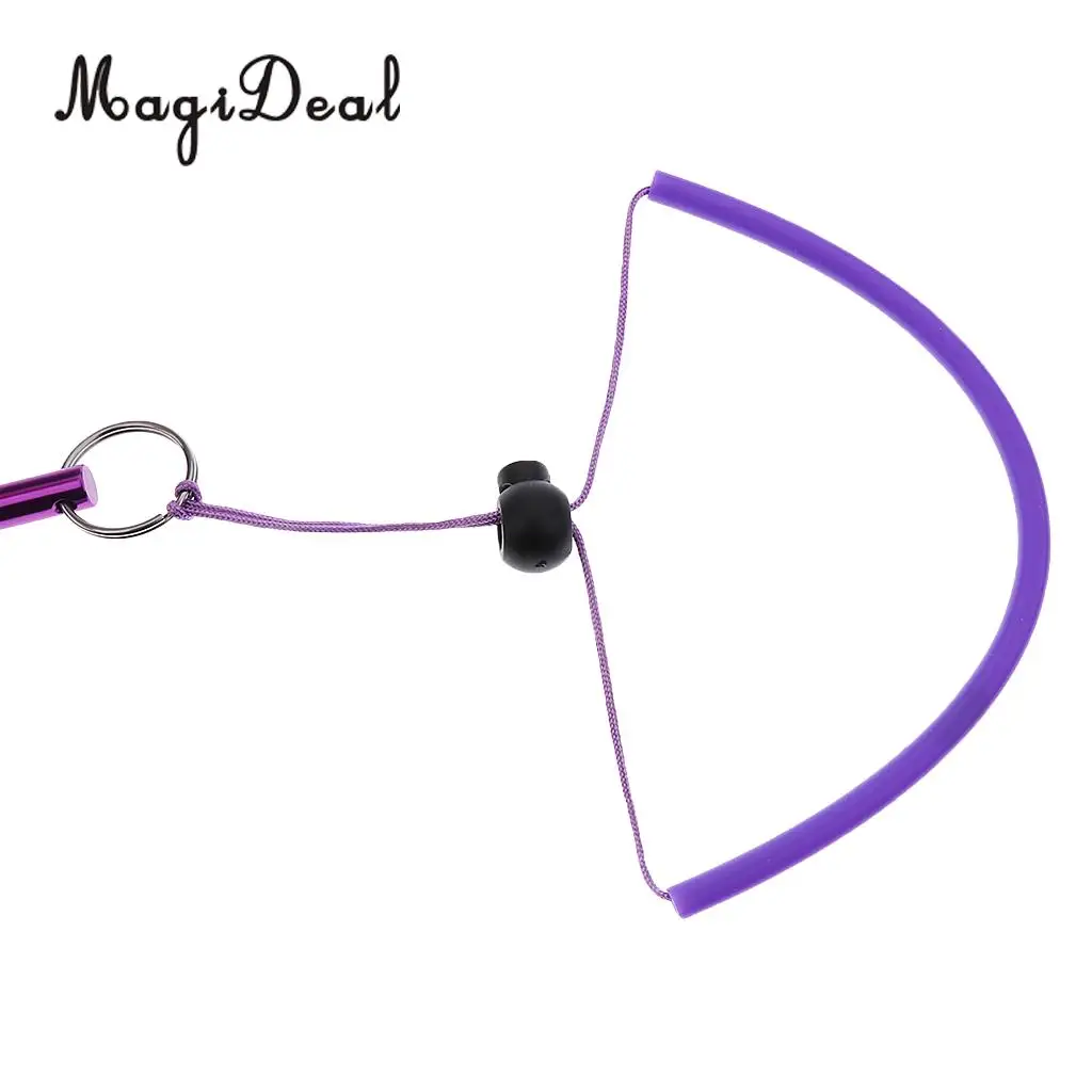 MagiDeal Safety Scuba Underwater Diving Aluminum Alloy Lobster Tickle Pointer Stick& rist Lanyard for Dive Swimming Purple/Green