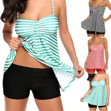 SAGACE одежда, полосатый купальник-Женский костюм для девушек, женский купальник из 2 предметов,, Hummer, пляжный купальник размера плюс, пляжная одежда