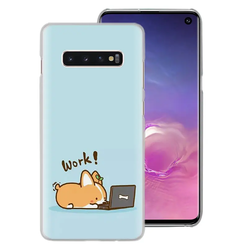 Каваи Шиба корги собака чехол s для samsung Galaxy S10e S10 S8 S9 Plus M10 M20 M30 A50 S6 S7 Edge жесткий чехол