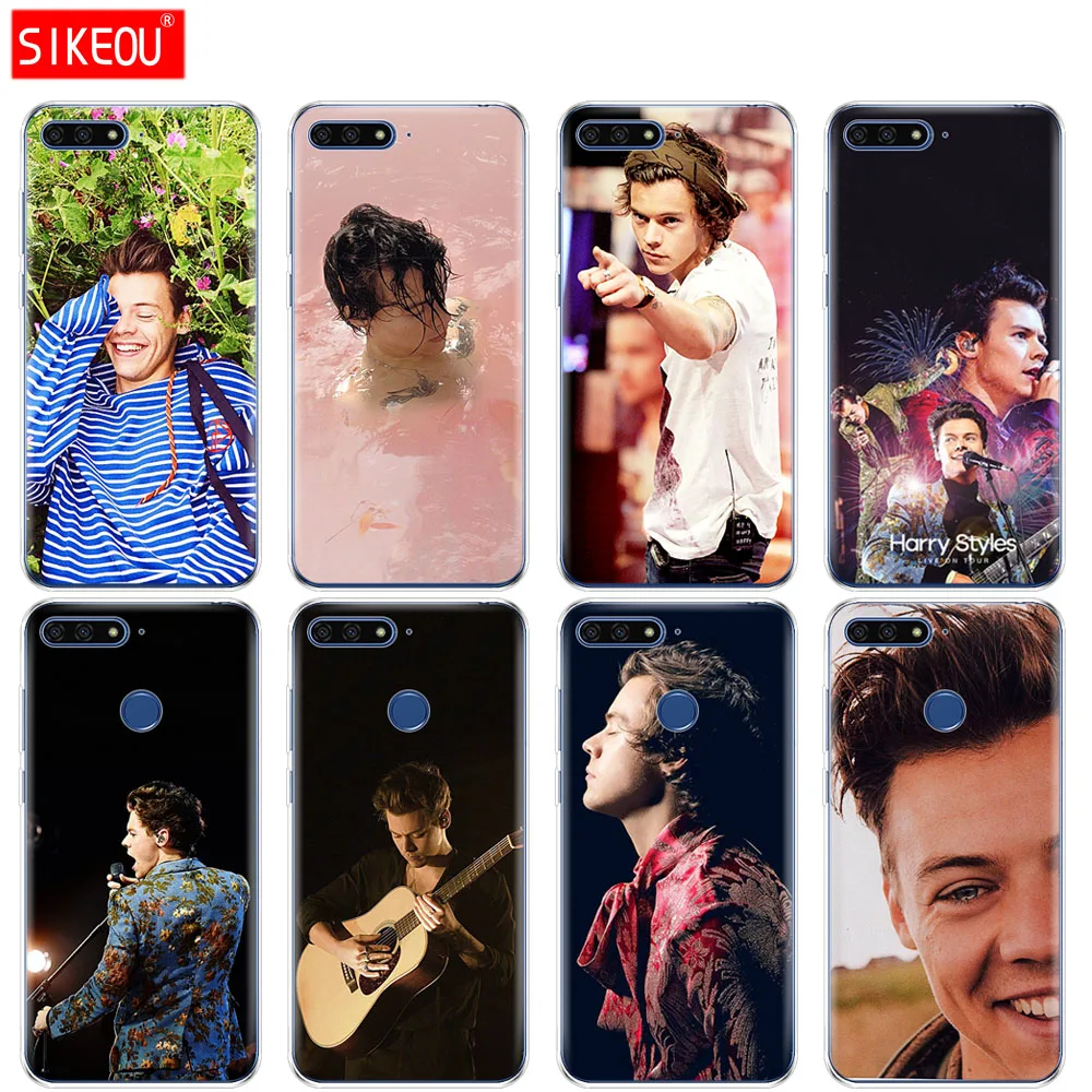 

Silicone Cover Phone Case For Huawei Honor 7A PRO 7C Y5 Y6 Y7 Y9 2017 2018 Prime Harry Styles