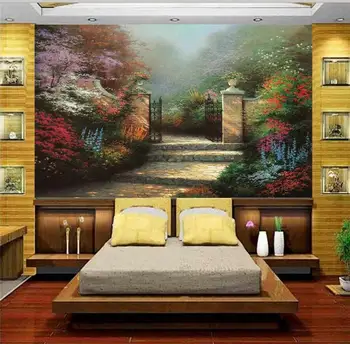 

3d wallpaper custom photo wallpaper living room mural Thomas forest landscape oil painting sofa background wallpaper for wall 3d