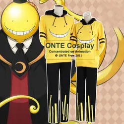 ОНТЕ модные Аниме убийство классе Косплэй костюм korosensei пальто одежда Ansatsu Kyoushitsu COS Толстовки кофты