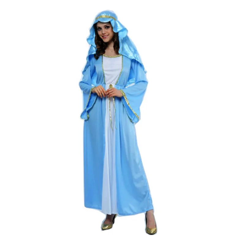 Взрослые женщины мужчины синие костюмы на Хэллоуин арабский костюм Юлий Цезарь Римский принц одежда платье повязка на голову