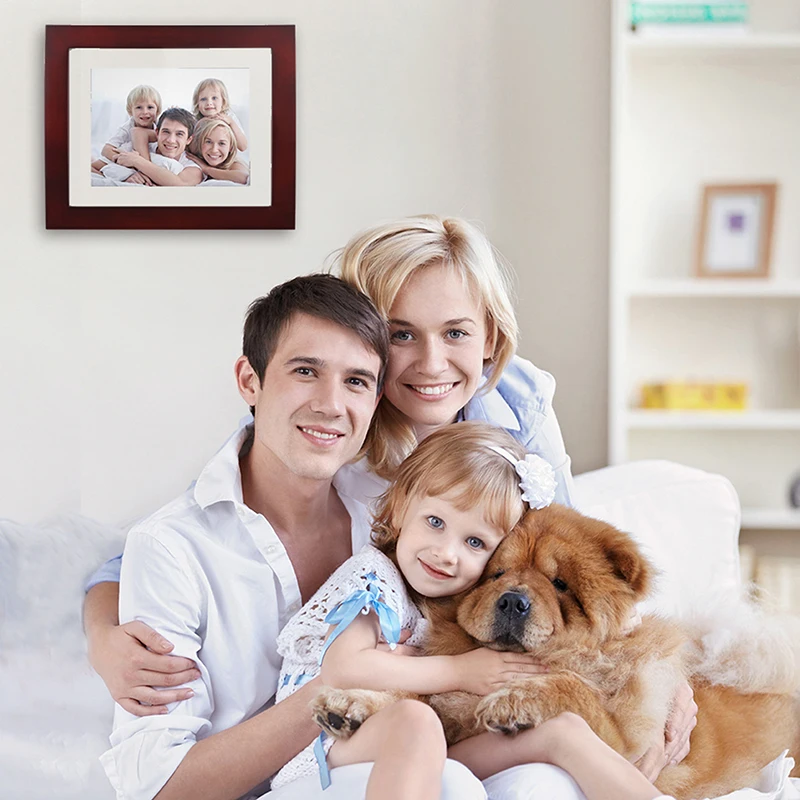 

Digital photo frame 8 inch high resolution 800*600 digital picture frame support picture/calendar wood digital photo frames