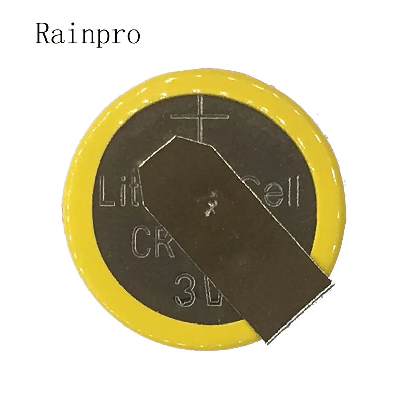 

Rainpro 5PCS/LOT CR1220 1220 With soldering foot Button Cell Battery lithium battery good quality