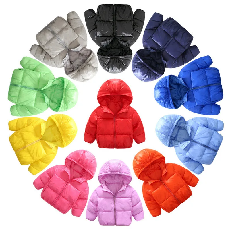 MBBGJOY 11colors Kids Winter Coat Down Cotton Jacket Hooded for 1 to 5T