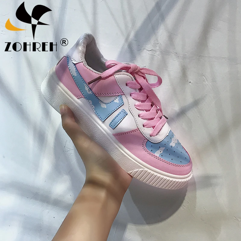Online 2019 primavera y otoño de las mujeres japonesas solo zapatos de moda coreana lindos zapatos planos vulcanizados Harajuku estudiantes zapatillas salvajes