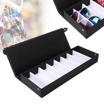 

Multifunctional 8 Slot Glasses Sunglasses Jewelry Storage Box Container Holder Organizer Jewelry Glasses Display Case