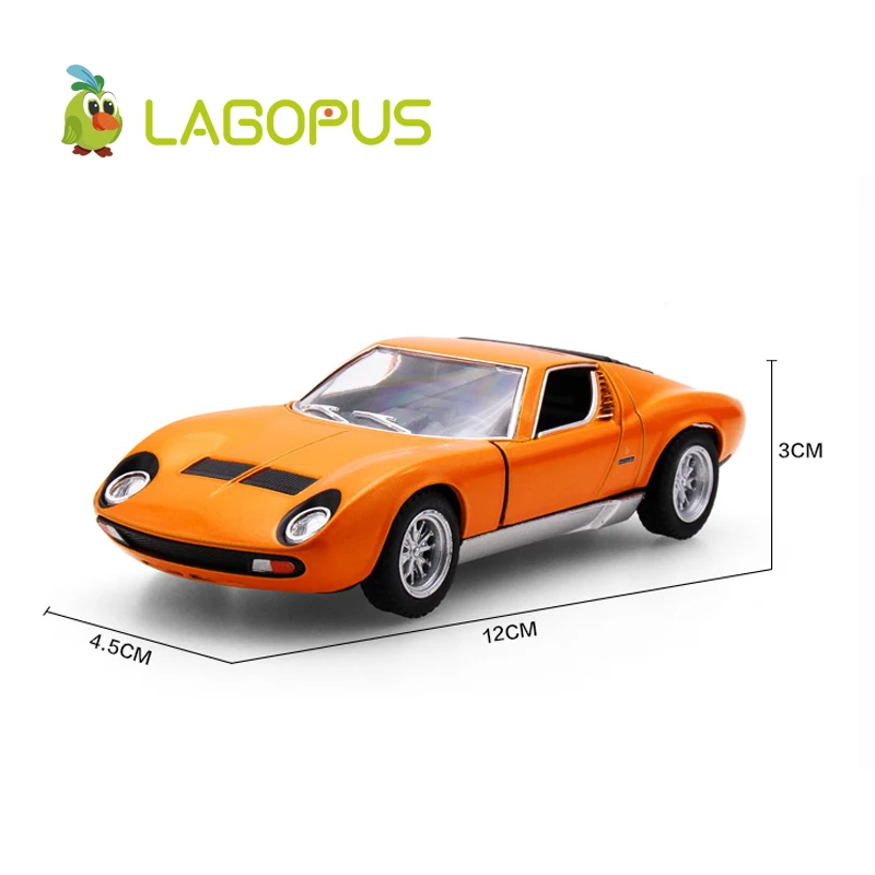 Точная имитация эксклюзивный 1:34 Масштаб автомобиля игрушки Miura P400 литейные металлические откатные машины модельные игрушки, коллекционные подарки для детей Новинка