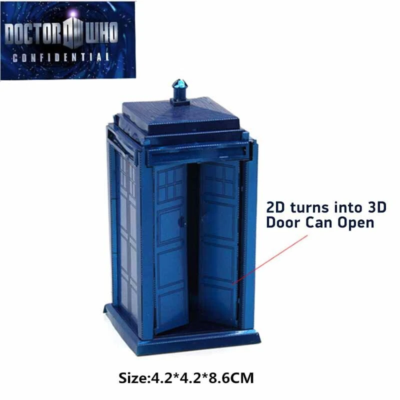 

Tardis 3D Metal Puzzles Doctor Who Dalek Cyberman Head K-9 Dog Jigsaw Handmade DIY Home Decor Action Figures Manual Gifts Toys