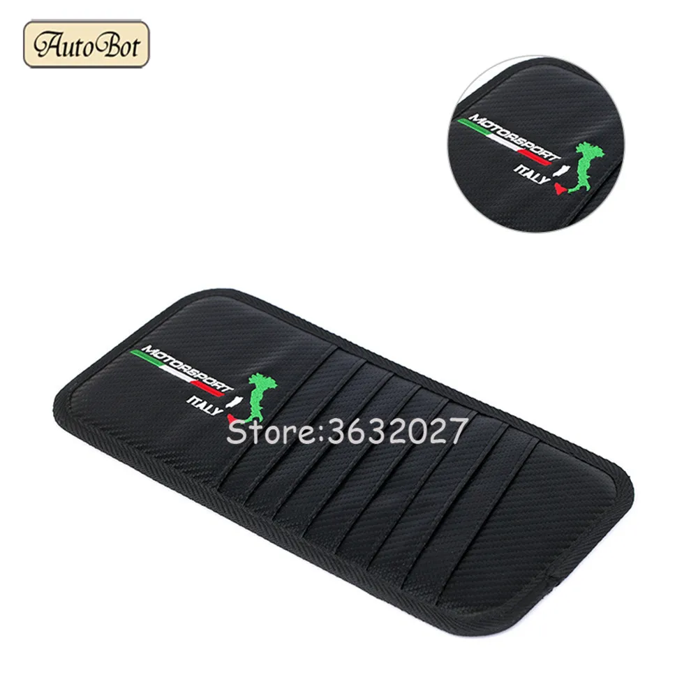 Multifunction Car Sun Visor Sunshade Storage Bag for Fiat Panda 500L Punto 500X Lancia Ypsilon Renault Clio Volkswagen Golf Polo