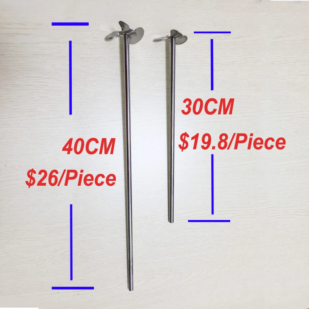 30 мм длина SS304 Пропеллер для мостовой мешалки