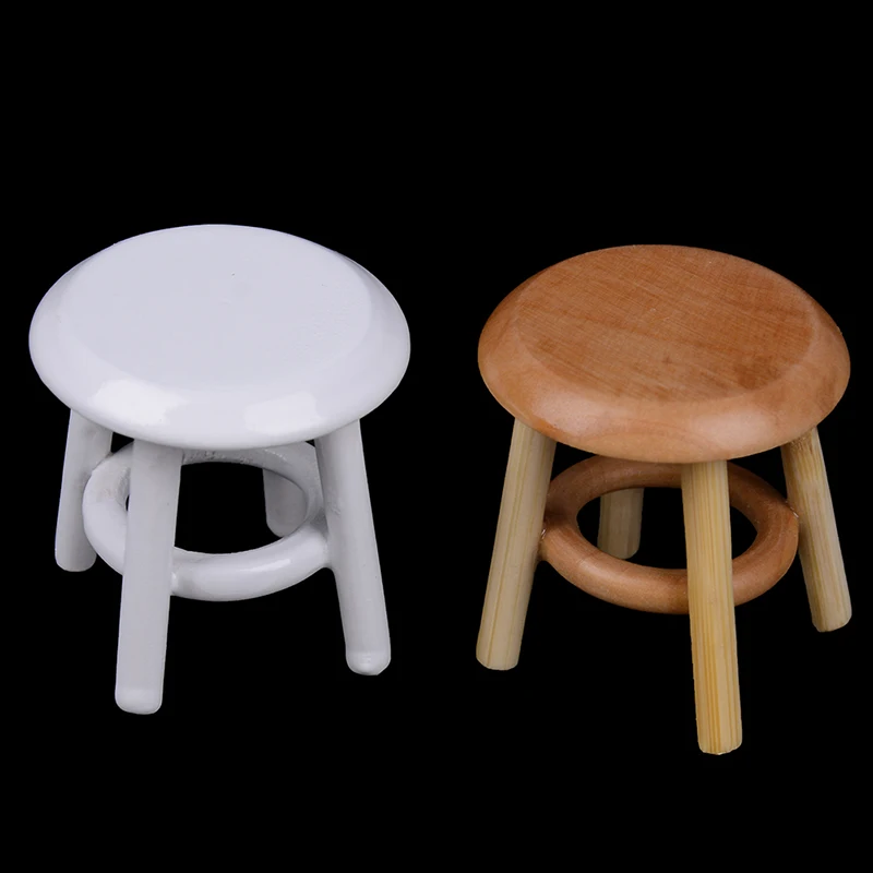 1/12 Scale Furniture Round Floral Stool Chair Dollhouse Miniature Acc for Dolls House Decor Kids Children Pretend Play Toy 1/12 Scale Furniture Round Floral Stool Chair Dollhouse Miniature Acc for Dolls House Decor Kids Children Pretend Play Toy