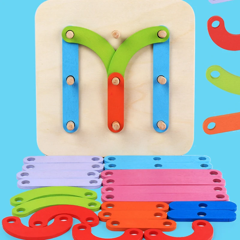 

Educational Wood Puzzle Board Tangram Jigsaw Board Puzzle Toy for Children Creative Wooden Gift Toy Kids