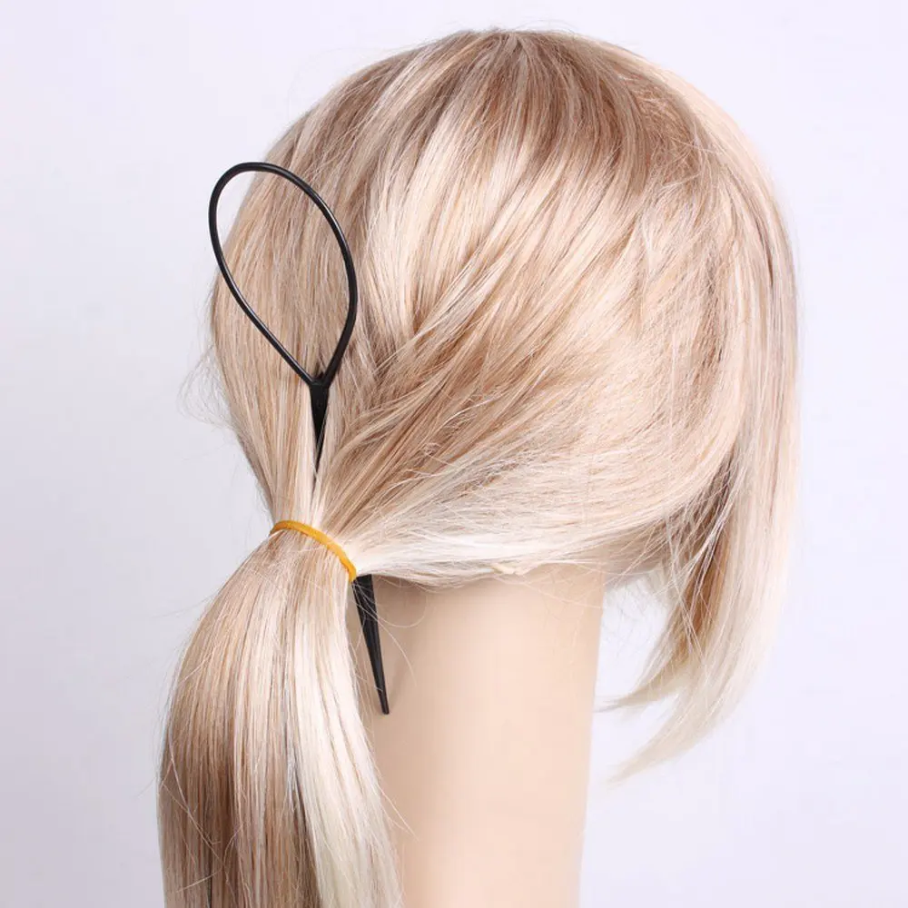 2 шт топик хвост волосы стиль r Твистер Snare петля черный|topsy tail hair|topsy tailloop hair |
