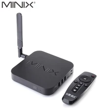 Original MINIX NEO U1 Android TV Box Amlogic S905 Quad Core 2G/16G 802.11 2.4/5GHz WiFi H.265 HEVC 4K Ultra HD XBMC Smart TV Box