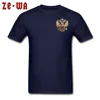 Punk Style T-shirt Men Classic Red T Shirt 100% Cotton Tshirt Russian Coat Of Arms 3D Printed Cool Clothes O Neck Tops & Tees ► Photo 3/6