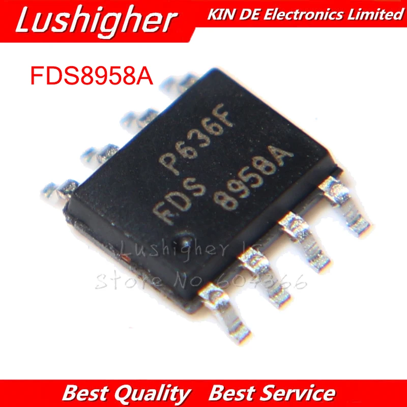 10 шт. FDS8958A FDS8958 SOP8 8958A SOP SMD | Электронные компоненты и принадлежности