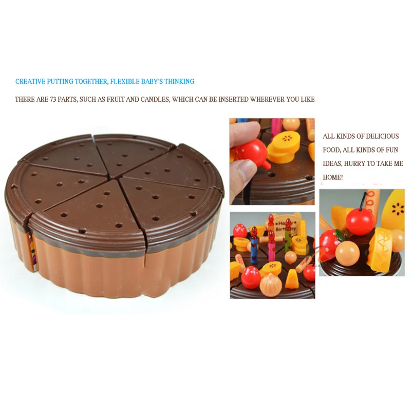 Mylb Новые забавные фрукты для DIY торта на день рождения игрушка в 2 вкуса для мальчиков и девочек на день рождения Образовательные Подарки играть ролевые игры gam kids