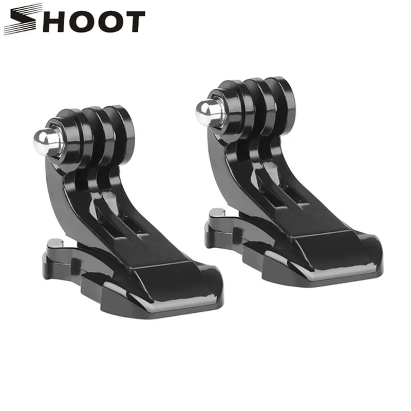 SHOOT 2 PCS Chest Strap Helmet Front Mount Vertical Surface J-hook Buckle For Gopro Hero 6 5 4 SJCAM Xiaomi yi Accessory | Электроника