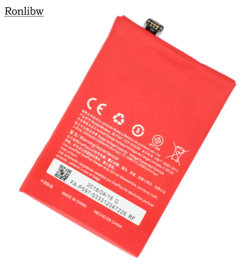 Ronlibw 5 шт. 3300 мАч Высокая емкость сменные батареи BLP597 батарея для Oneplus 2 One Plus два