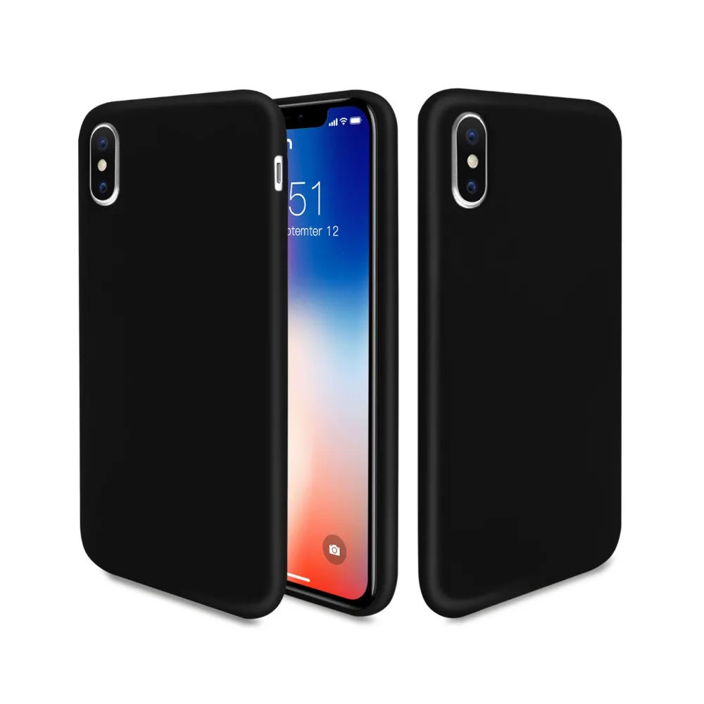 Mutural роскошь силиконовый чехол для iPhone X ультра тонкий защитный подушки fasihon |