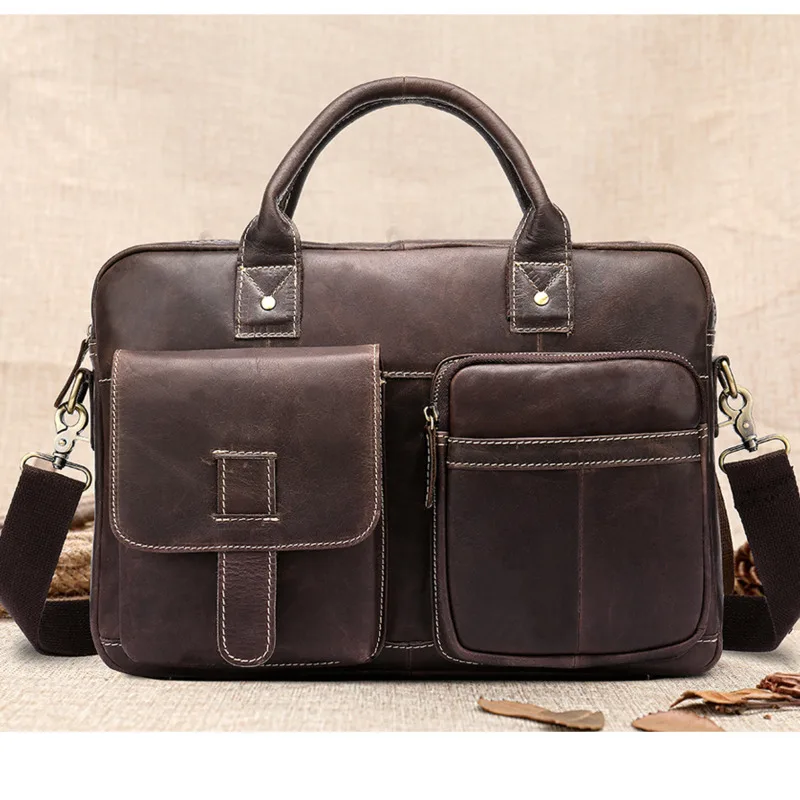 2019 кожаный мужской портфель, кожаные сумки для ноутбука, Мужская офисная сумка из натуральной кожи для женщин, деловая сумка-тоут для А4, t 850
