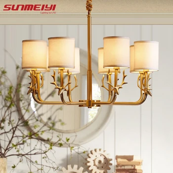 

Modern LED Chandeliers dining room American style lustre de plafond For Living Room Bed room antlers Decoration