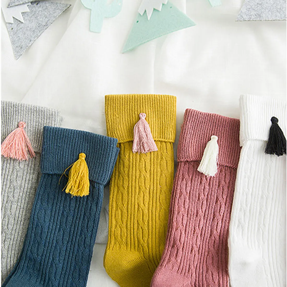 Spring and summer girls cotton socks knee socks stocking cotton socks children socks