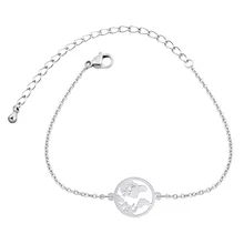 10 шт. серебряный цвет Wanderlust земля путешествия глобус Карта мира браслет для женщин из нержавеющей стали ручной цепи Armbanden voor vrouwen