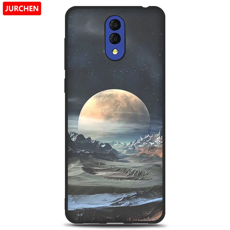 JURCHEN Case For Alcatel 3L Case Soft Tpu Silicone Back Cover For Alcatel 3L 3 L Case Cover Funda Printing Bag Cartoon - Цвет: 9