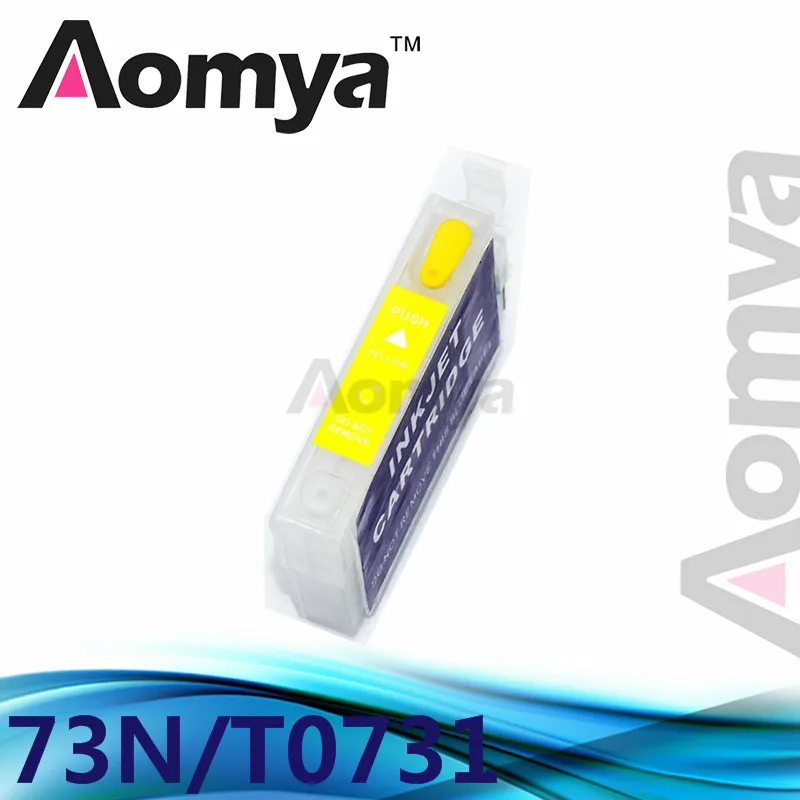 Aomya 73N T0731 многоразовый картридж совместимый для Epson Stylus CX3900/4900/4905/5500/5510/5600/5900/7300/7310/8300/9300F