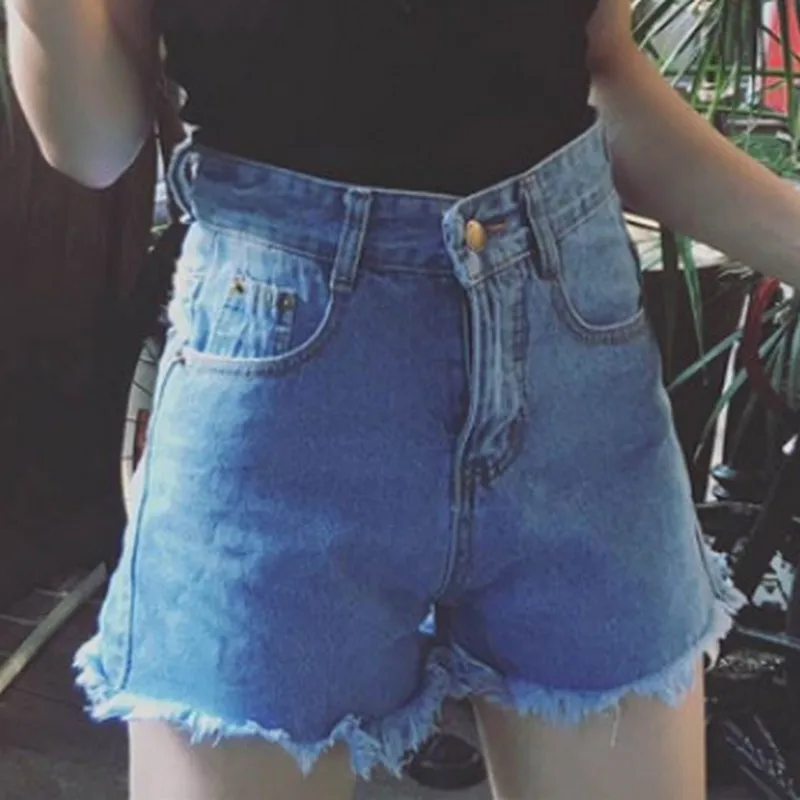 2019 New Summer Retro Flower Embroidery Denim Shorts Women Loose High Waist Short Feminino All Match Short Jeans Plus Size Short