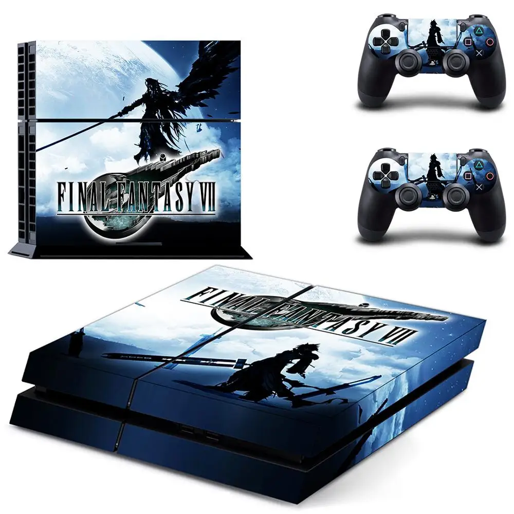 Final Fantasy 7 Remake PS4 Skin Sticker Decal for Sony PlayStation 4  Console and 2 controller skins PS4 Stickers Vinyl Accessory|Stickers|