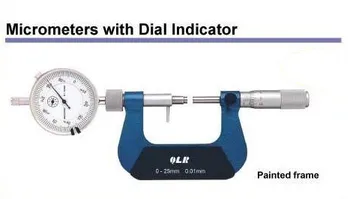 

High quality Xibei brand 0-25mm Micrometers with dial indicator indicator micrometer