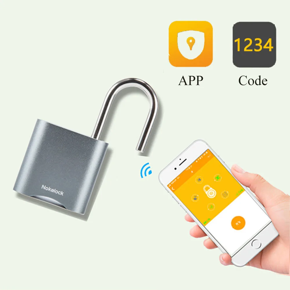 

Bluetooth-compatible Lock Password Code Padlock Bag Baggage Briefcase Anti Theft Safety Locks APP Digital Smart Keyless Padlock