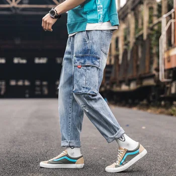 

Pants Men Rushed Straight 2019 New Camouflage Street Harem Fitness Runners Trousers Ankle Length Sweatpants Ankle-length Cotton