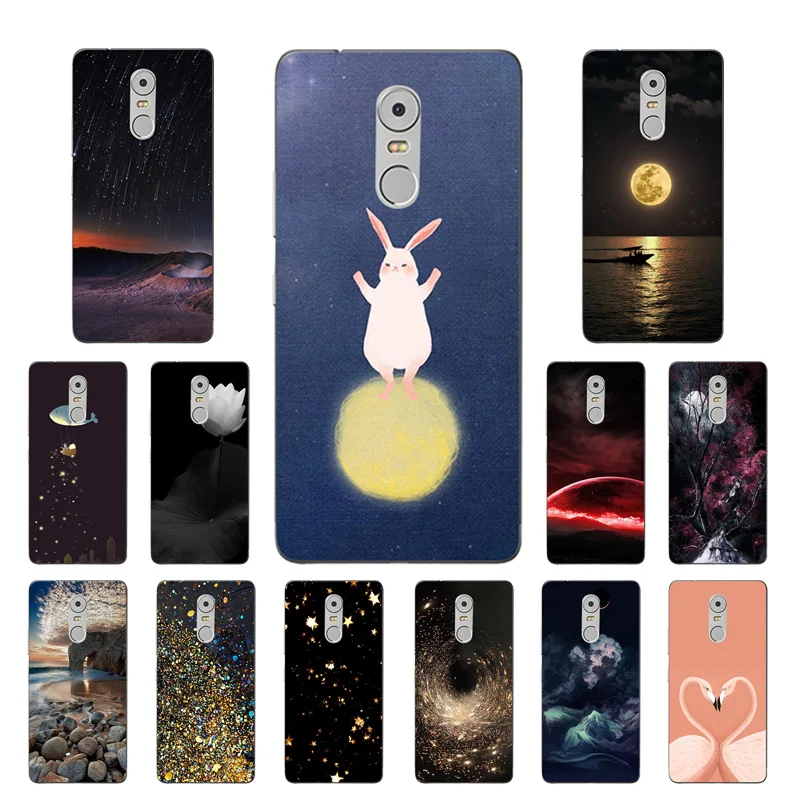 Cases for Lenovo K6 K 6 Note K53 A48 K6Note K53A48 Golden Printing Soft TPU Silicone Phone Cover Bags |