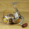 Free shipping yellow 10BB Spool Aluminum Spinning Fishing Reels For Front Drag Baitcasting Spinning Reel Coil ► Photo 1/2