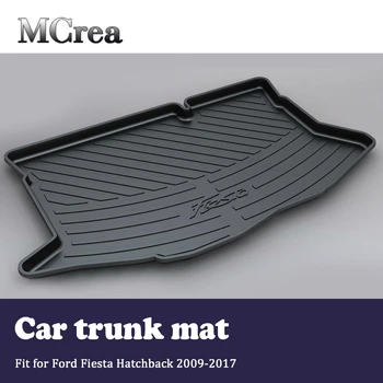 

MCrea Car Rear Trunk Mat Cargo Liner For Ford Fiesta Mk7 7.5 2017-2009 Luggage Sheet Boot Mud Tray Carpet Floor Mat Accessories