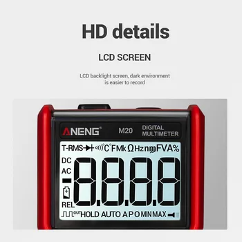 

Digital Voltage Tester M20 6000 Counts LCD Display Multimeter AC/DC Current Voltage Meter Voltmeter LKS99