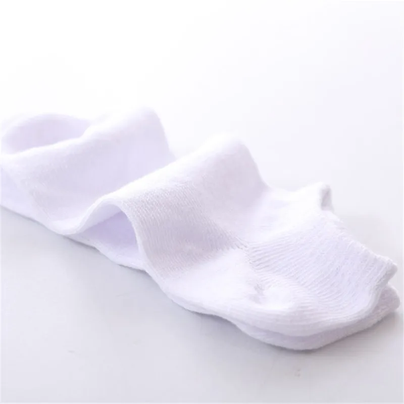 Baby Socks 5 Pairs/lot Boys Girls Pure White Socks Cotton Soft Newborn Babies Loose Comfortable Socks Kids School Sport Clothes